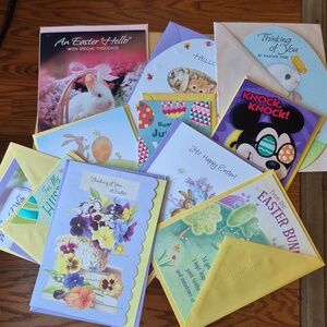 11 EASTER GREETING CARDS HALLMARK AND OTHER BRANDS